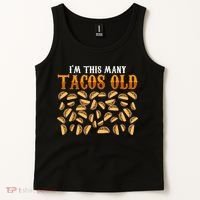 Funny 40 Year Old Taco Lovers Gag Gift, 40th Birthday Tank Top thumb 2