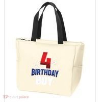 Four 4 Year Old 4th Birthday Boy Spider Web 4yr Party Tote Bag thumb 3