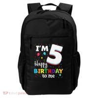 Five 5yr 5th Birthday Happy Birthday 5 Years Old Backpack thumb 0