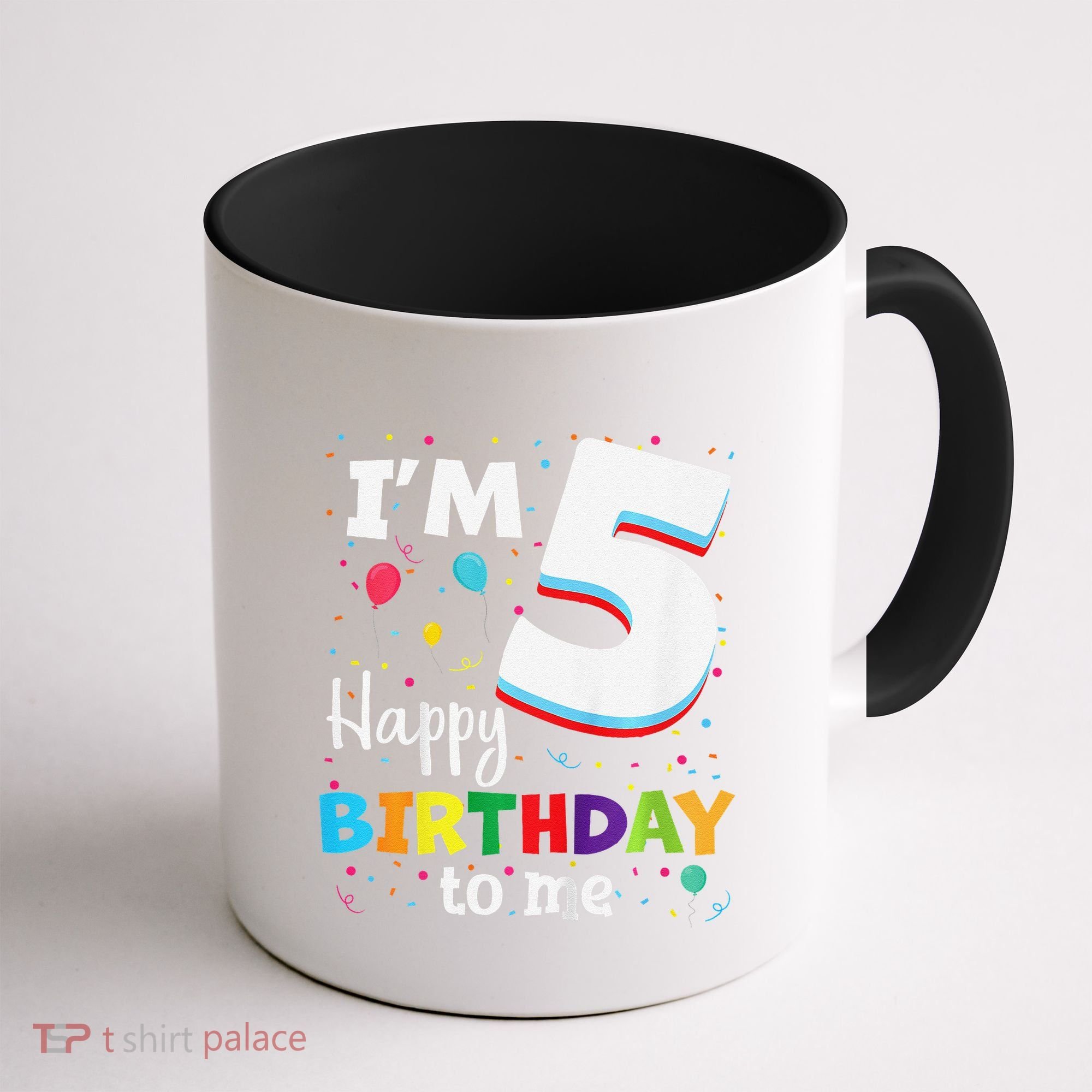 Five 5yr 5th Birthday Happy Birthday 5 Years Old Coffee Mug