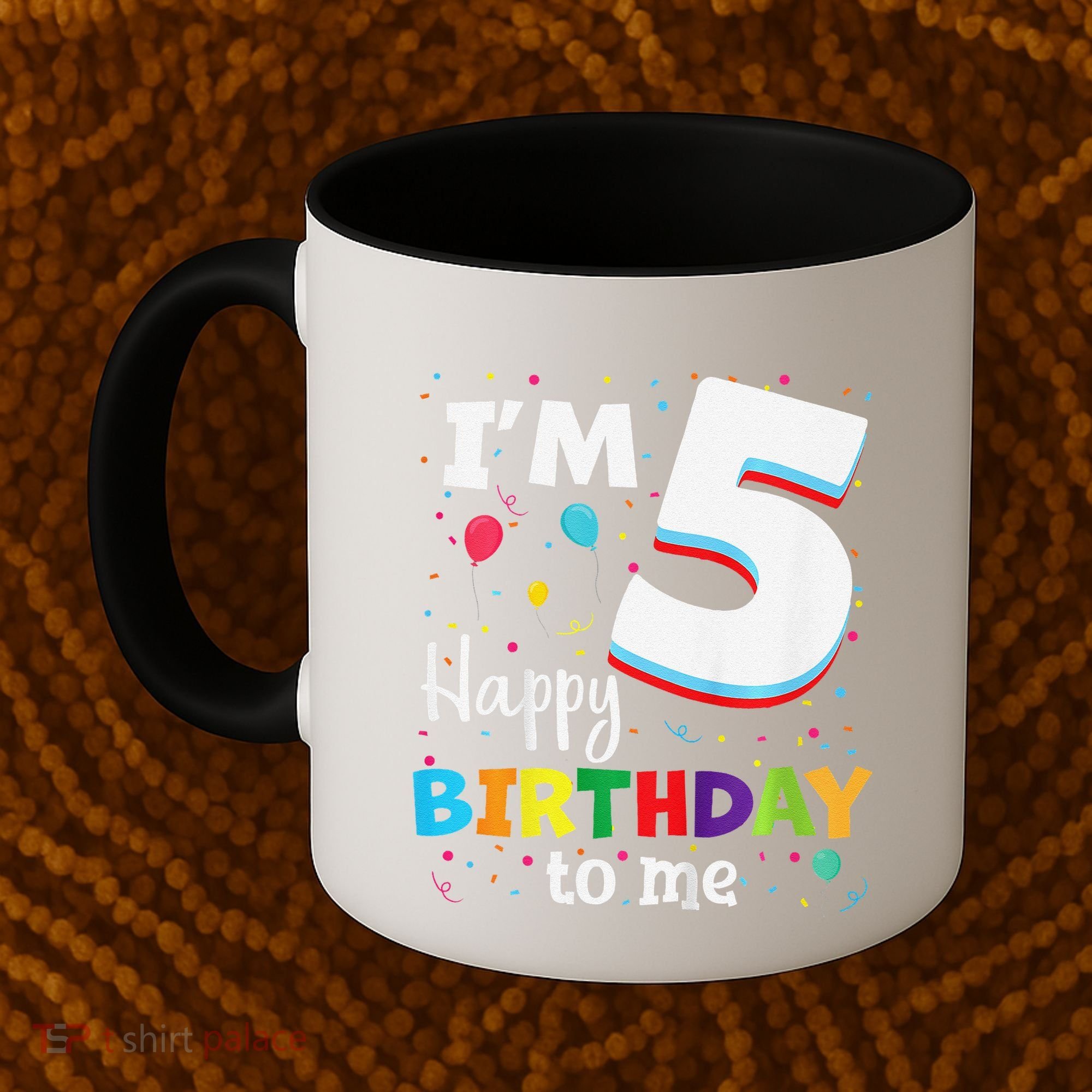 Five 5yr 5th Birthday Happy Birthday 5 Years Old Coffee Mug