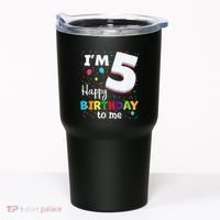 Five 5yr 5th Birthday Happy Birthday 5 Years Old Tumbler thumb 0