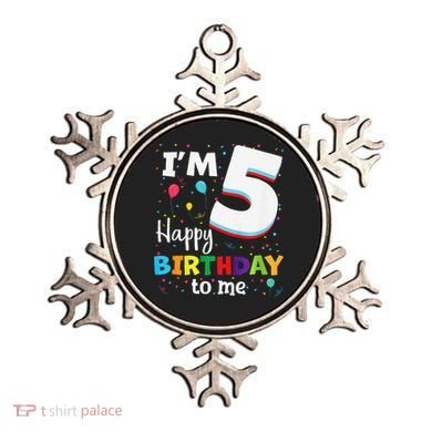 Five 5yr 5th Birthday Happy Birthday 5 Years Old Ornament