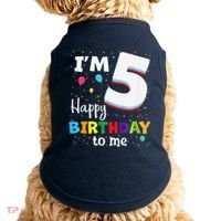Five 5yr 5th Birthday Happy Birthday 5 Years Old Doggie Tank thumb 0