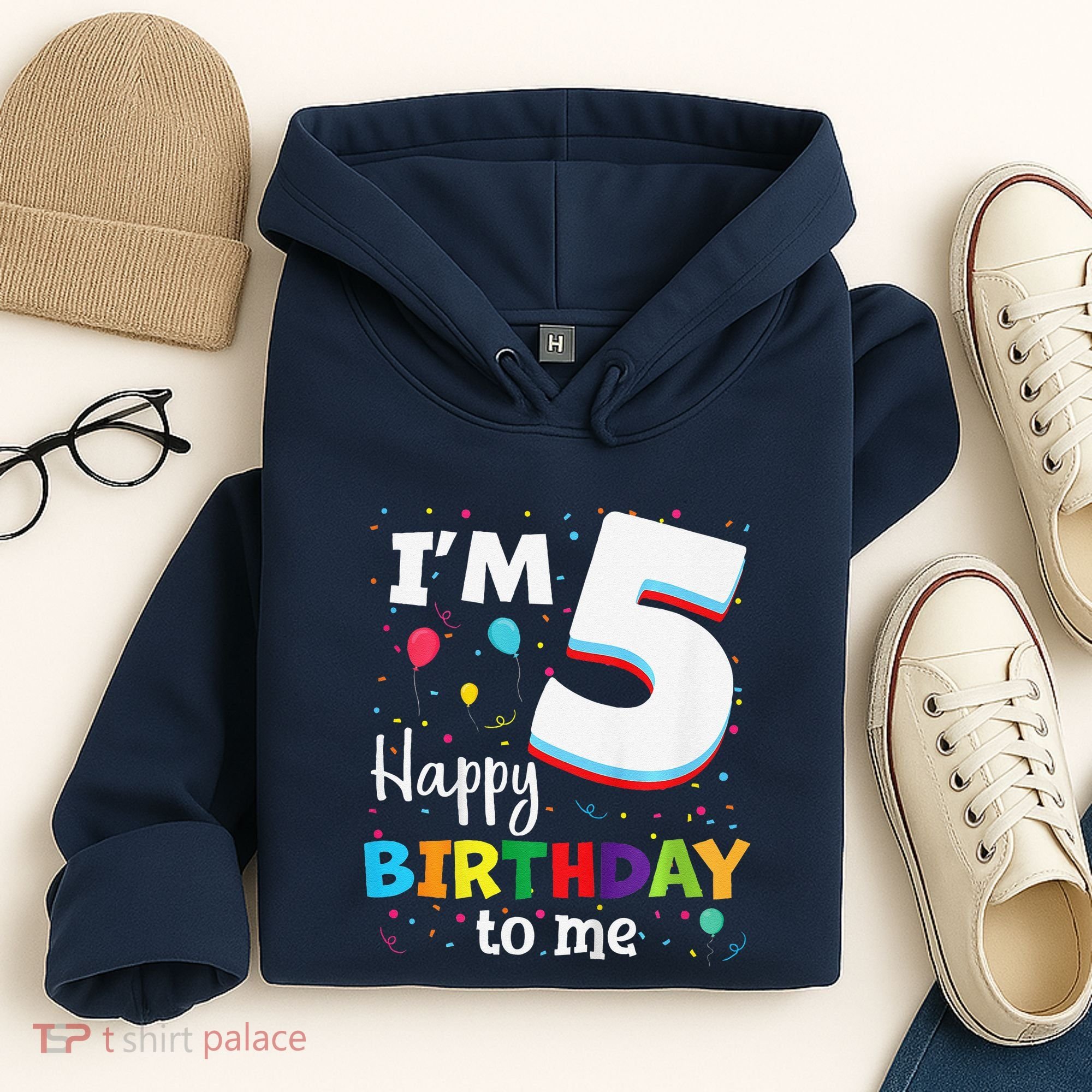 Five 5yr 5th Birthday Happy Birthday 5 Years Old Hoodie