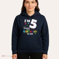 Five 5yr 5th Birthday Happy Birthday 5 Years Old Hoodie thumb 5