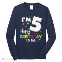 Five 5yr 5th Birthday Happy Birthday 5 Years Old Long Sleeve Shirt thumb 0