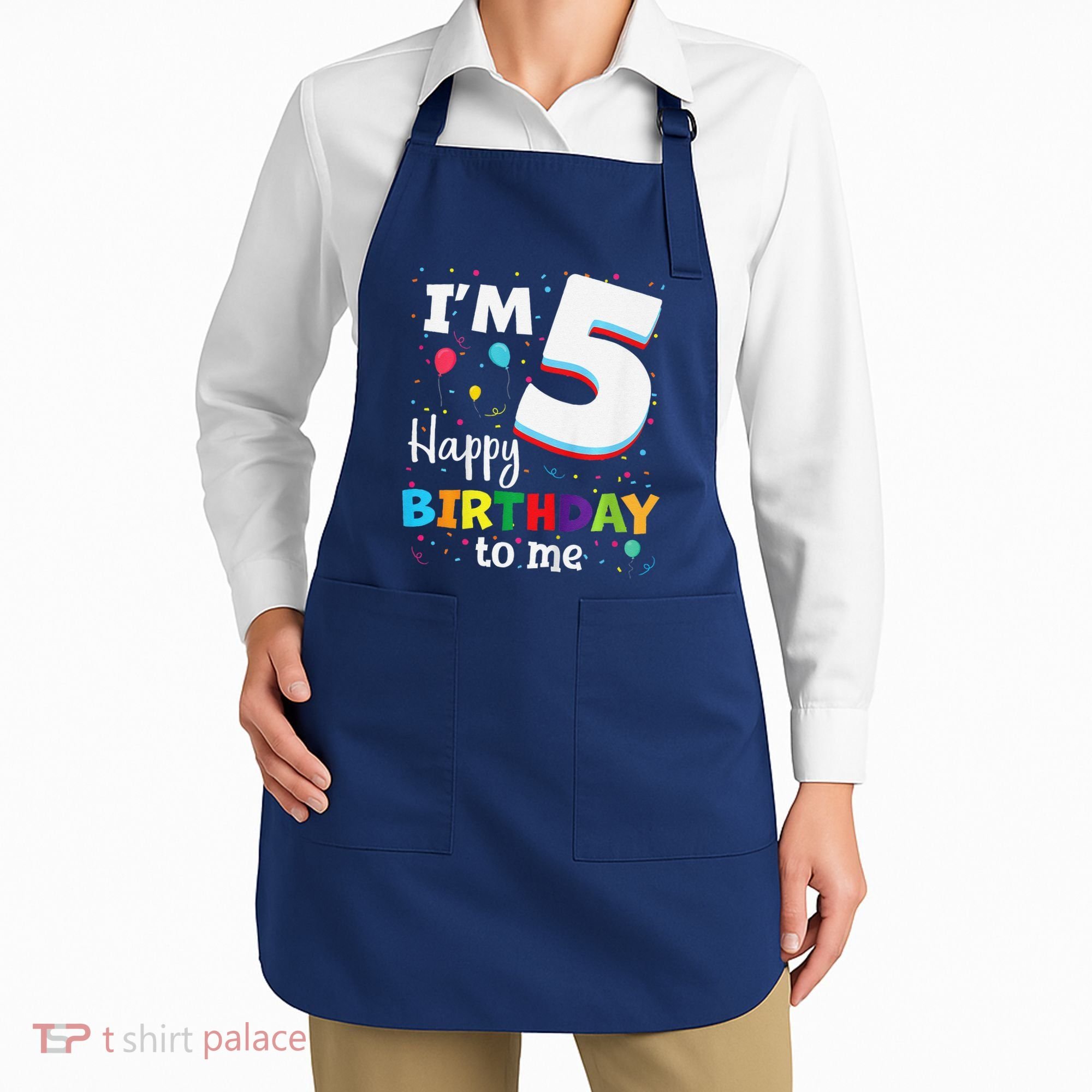 Five 5yr 5th Birthday Happy Birthday 5 Years Old Apron