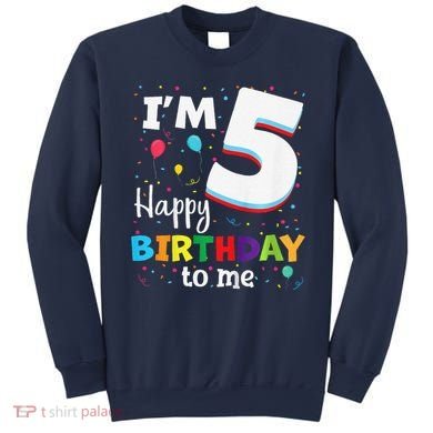 Five 5yr 5th Birthday Happy Birthday 5 Years Old Sweatshirt
