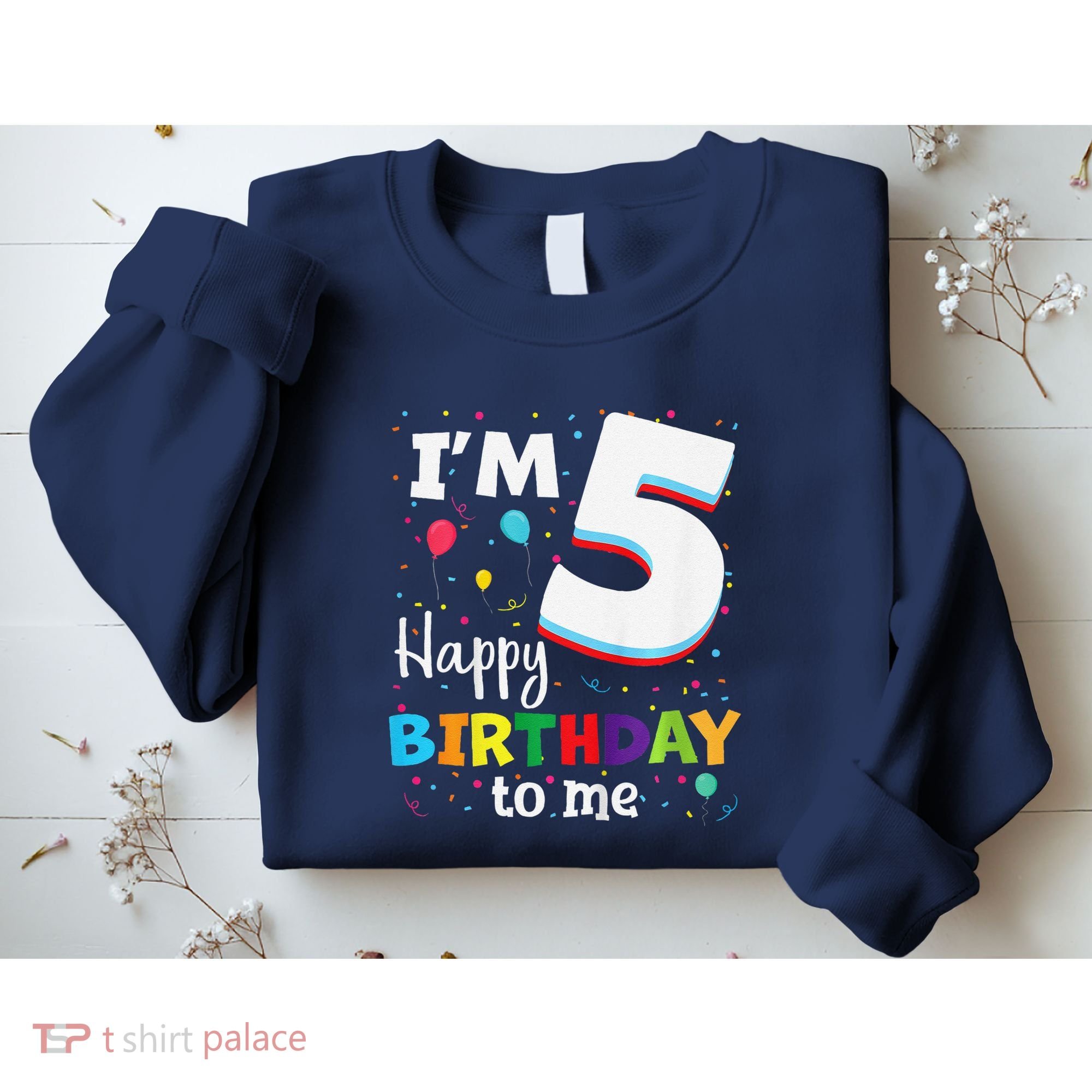 Five 5yr 5th Birthday Happy Birthday 5 Years Old Sweatshirt