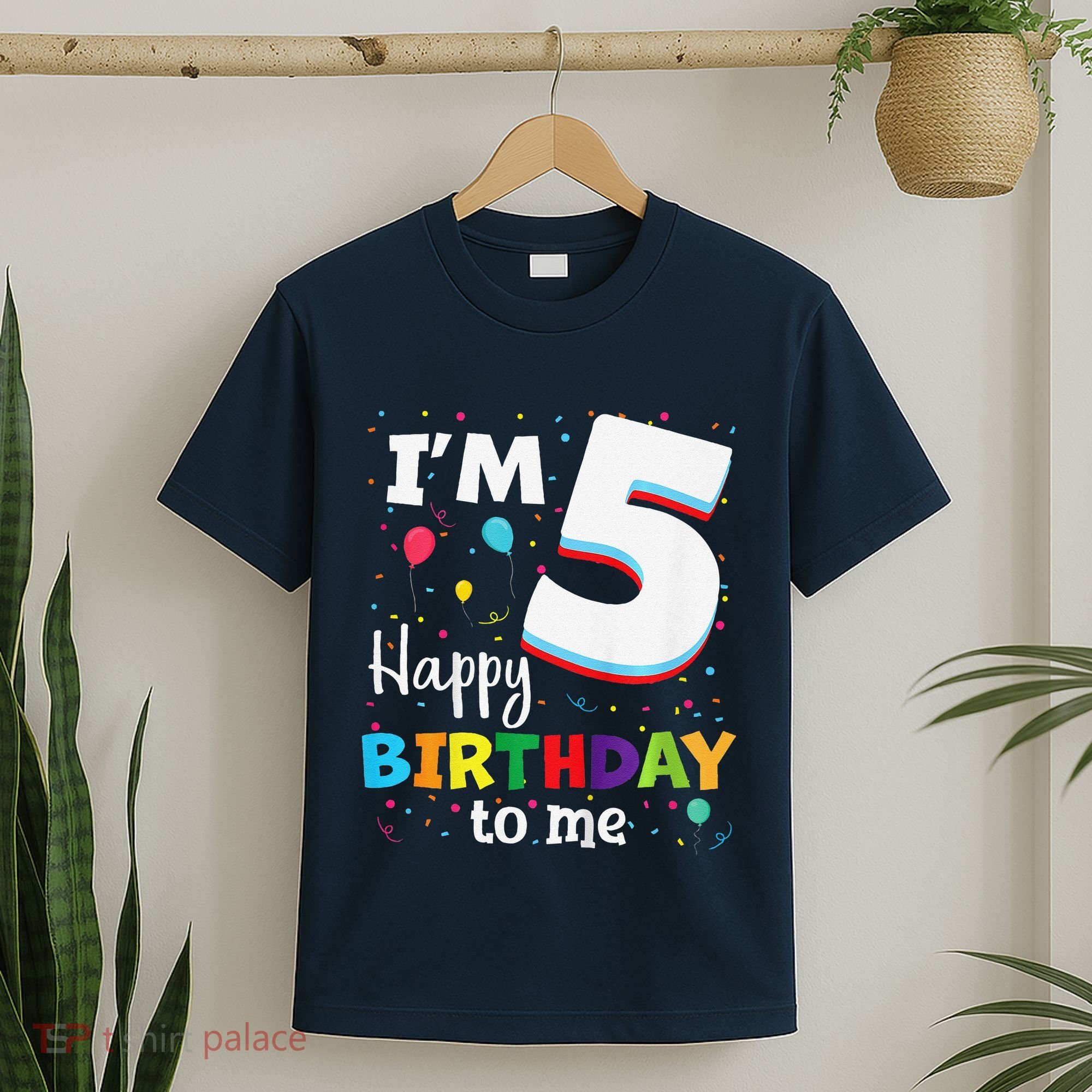 Five 5yr 5th Birthday Happy Birthday 5 Years Old T-Shirt