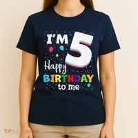 Five 5yr 5th Birthday Happy Birthday 5 Years Old T-Shirt thumb 4