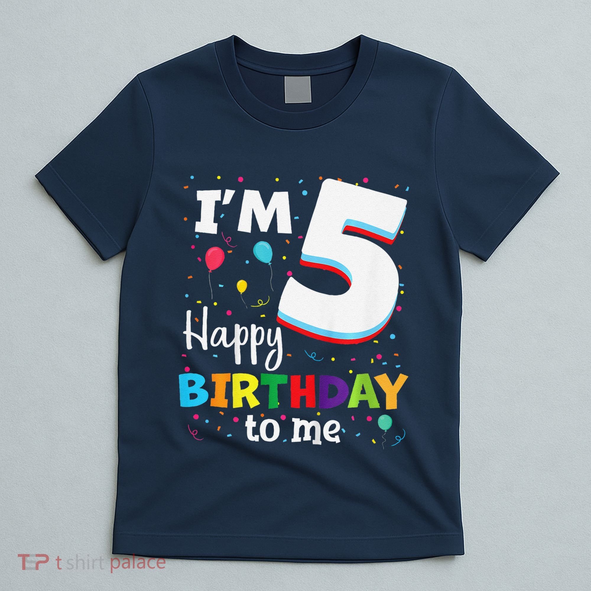 Five 5yr 5th Birthday Happy Birthday 5 Years Old T-Shirt