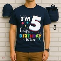 Five 5yr 5th Birthday Happy Birthday 5 Years Old T-Shirt thumb 6