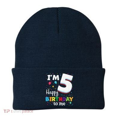 Five 5yr 5th Birthday Happy Birthday 5 Years Old Beanie