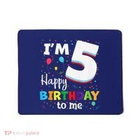 Five 5yr 5th Birthday Happy Birthday 5 Years Old Mousepad thumb 0
