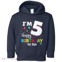 Five 5yr 5th Birthday Happy Birthday 5 Years Old Toddler Hoodie thumb 0