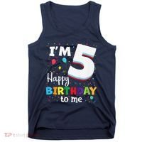 Five 5yr 5th Birthday Happy Birthday 5 Years Old Tank Top thumb 0