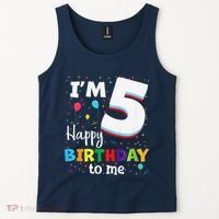 Five 5yr 5th Birthday Happy Birthday 5 Years Old Tank Top thumb 2