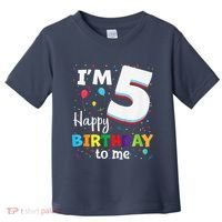 Five 5yr 5th Birthday Happy Birthday 5 Years Old Toddler T-Shirt thumb 0