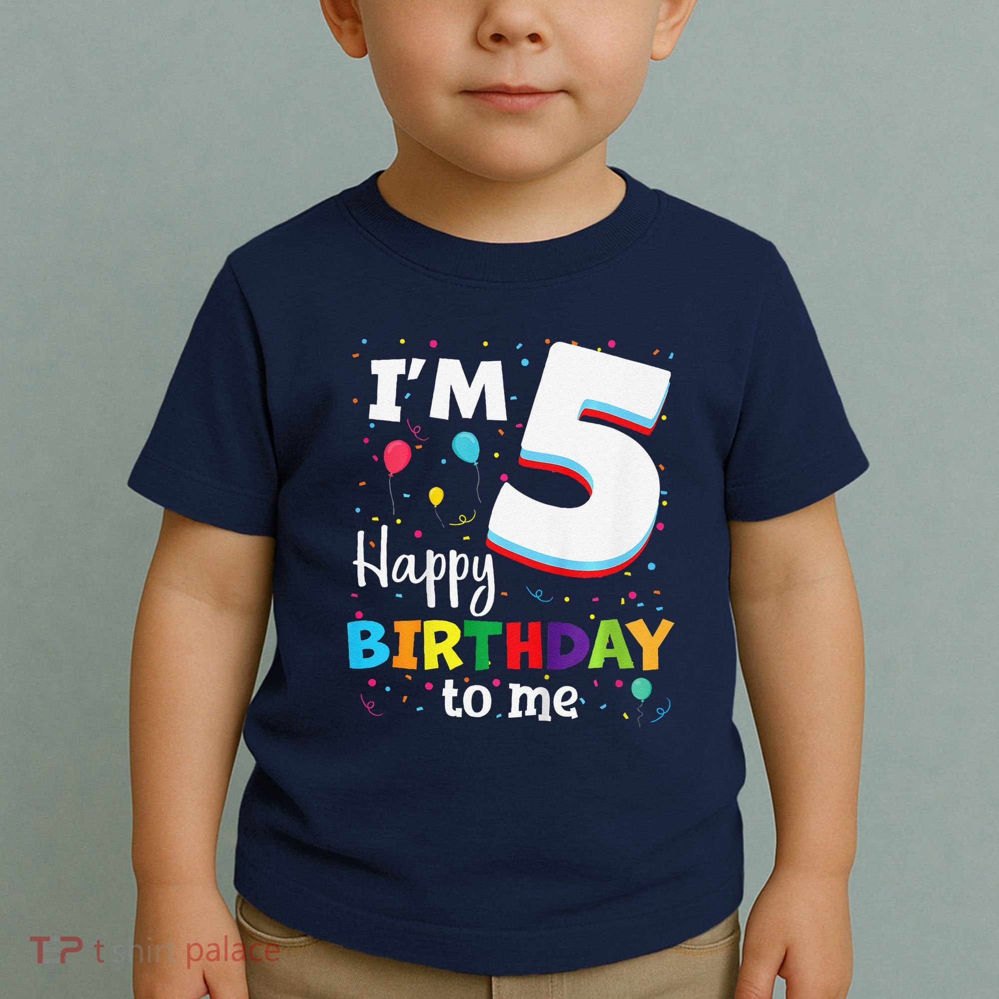Five 5yr 5th Birthday Happy Birthday 5 Years Old Toddler T-Shirt