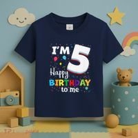 Five 5yr 5th Birthday Happy Birthday 5 Years Old Toddler T-Shirt thumb 3