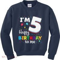 Five 5yr 5th Birthday Happy Birthday 5 Years Old Kids Sweatshirt thumb 0