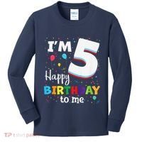 Five 5yr 5th Birthday Happy Birthday 5 Years Old Kids Long Sleeve Shirt thumb 0