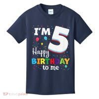 Five 5yr 5th Birthday Happy Birthday 5 Years Old Kids T-Shirt thumb 0