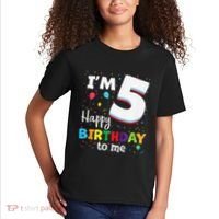 Five 5yr 5th Birthday Happy Birthday 5 Years Old Kids T-Shirt thumb 2