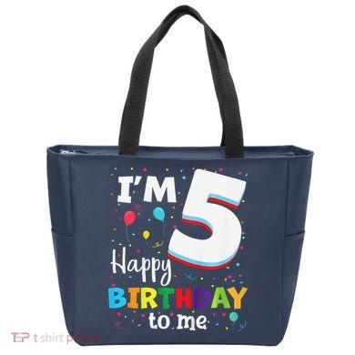 Five 5yr 5th Birthday Happy Birthday 5 Years Old Tote Bag
