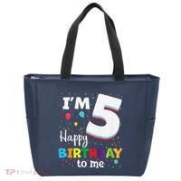 Five 5yr 5th Birthday Happy Birthday 5 Years Old Tote Bag thumb 0