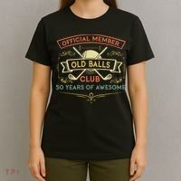 Funny 50th Birthday Old Balls Club 50 Year Old Golfer T-Shirt thumb 4