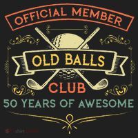 Funny 50th Birthday Old Balls Club 50 Year Old Golfer Beanie thumb 2