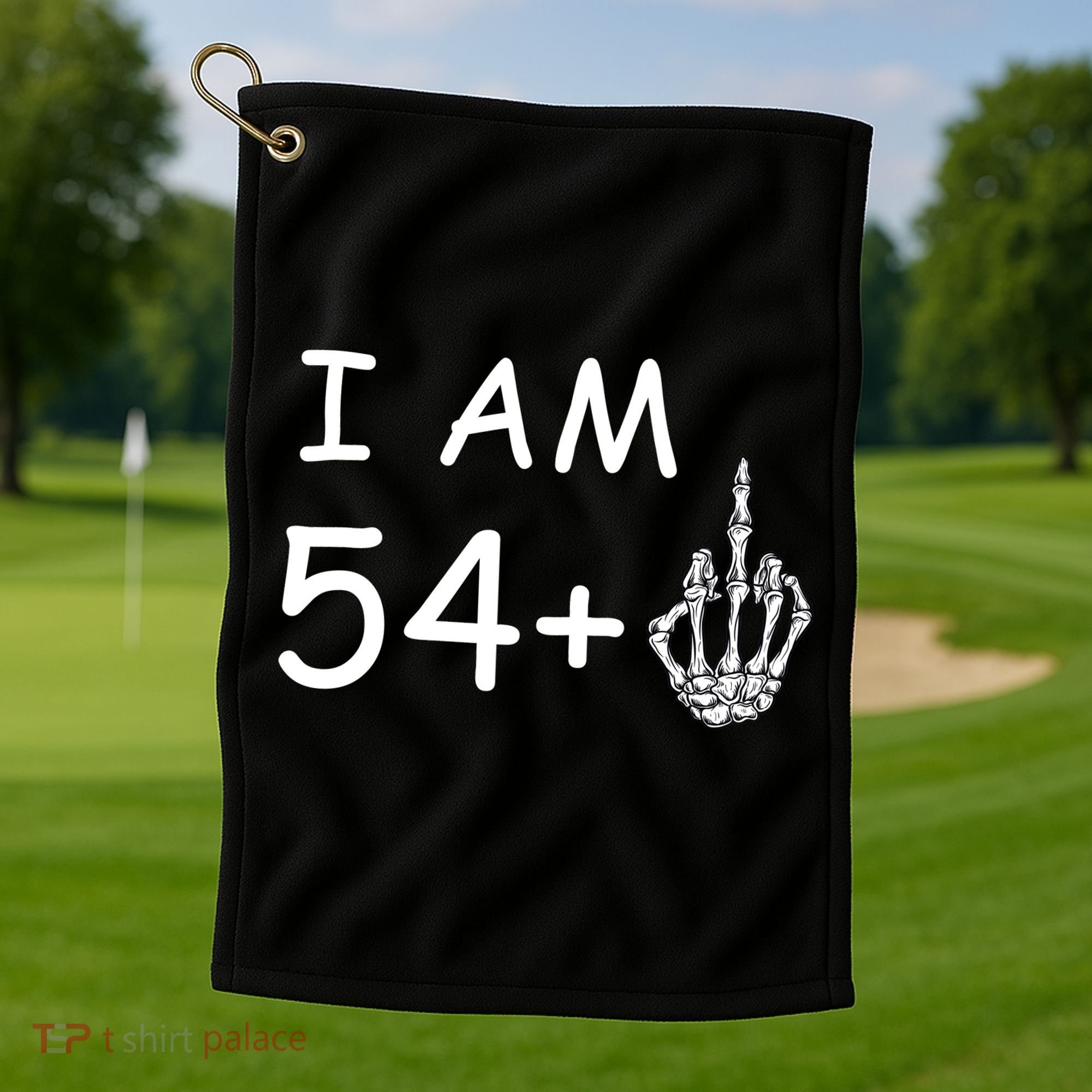 Funny 55th Birthday Golf Towel