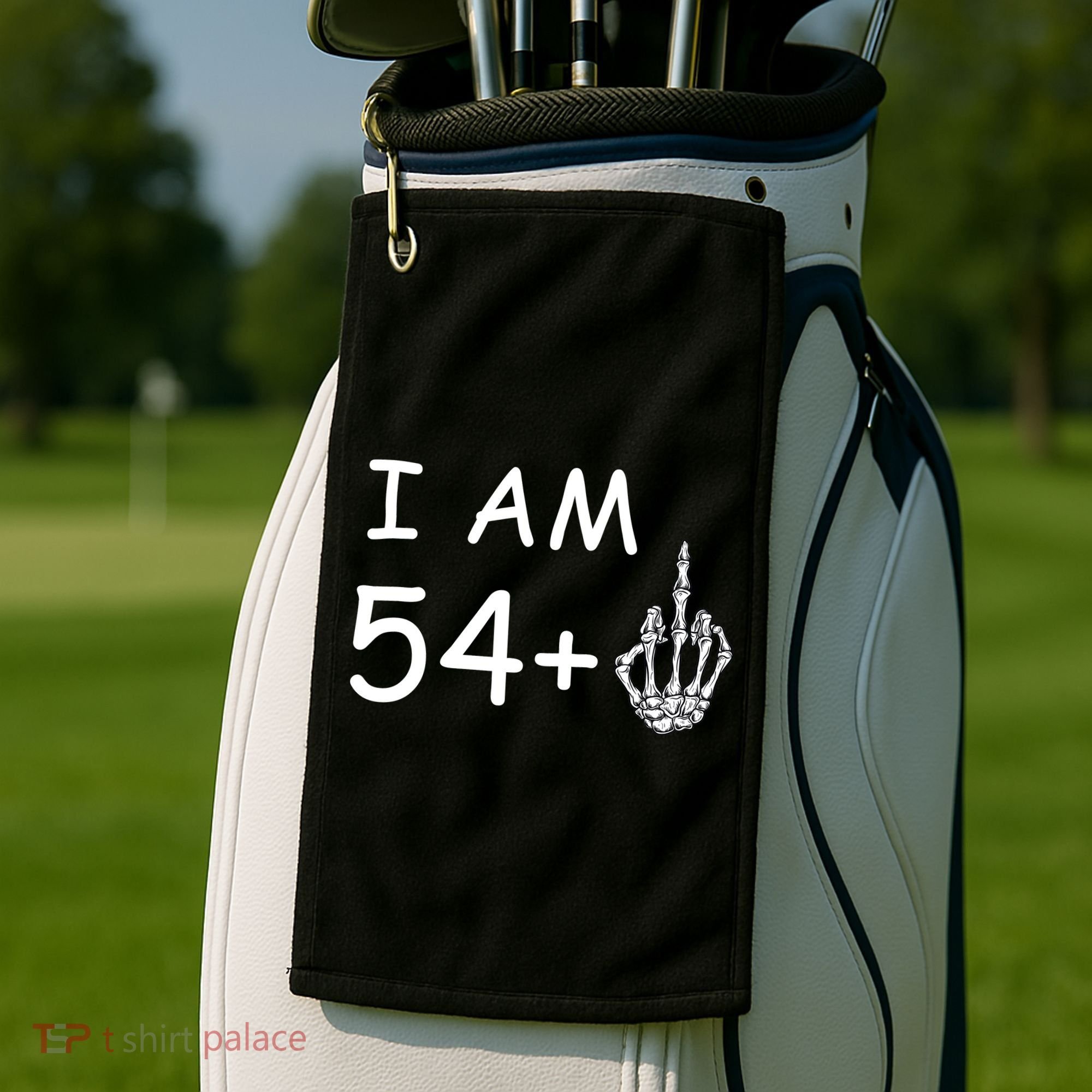 Funny 55th Birthday Golf Towel