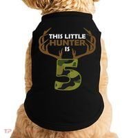 Funny 5th Birthday 5 Year Old Deer Hunter Gift For Doggie Tank thumb 0