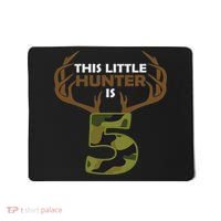 Funny 5th Birthday 5 Year Old Deer Hunter Gift For Mousepad thumb 0