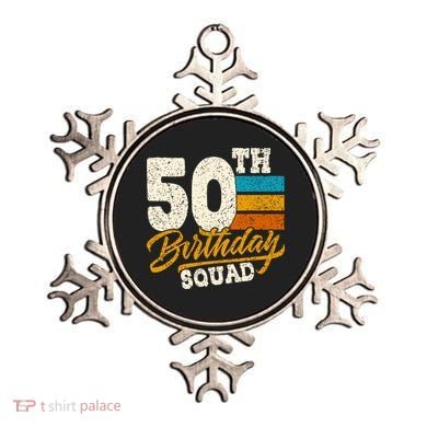 Funny 50th Birthday Squad Group Vintage Retro Ornament