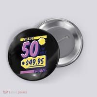 Funny 50th Birthday Plus Tax Button thumb 0