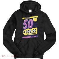Funny 50th Birthday Plus Tax Tie Dye Hoodie thumb 0