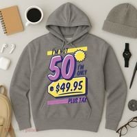 Funny 50th Birthday Plus Tax Hoodie thumb 3
