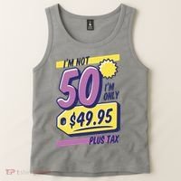 Funny 50th Birthday Plus Tax Tank Top thumb 2