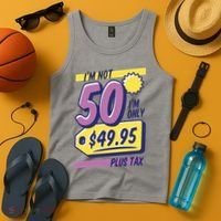 Funny 50th Birthday Plus Tax Tank Top thumb 4