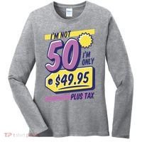 Funny 50th Birthday Plus Tax Women's Long Sleeve Shirt thumb 0