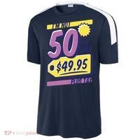 Funny 50th Birthday Plus Tax Sport-Tek Competitor United Soccer Jersey thumb 2
