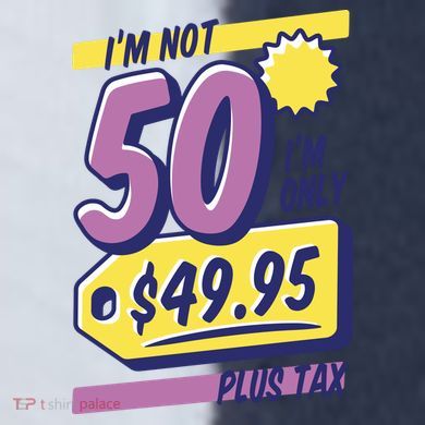 Funny 50th Birthday Plus Tax Sport-Tek Competitor United Soccer Jersey