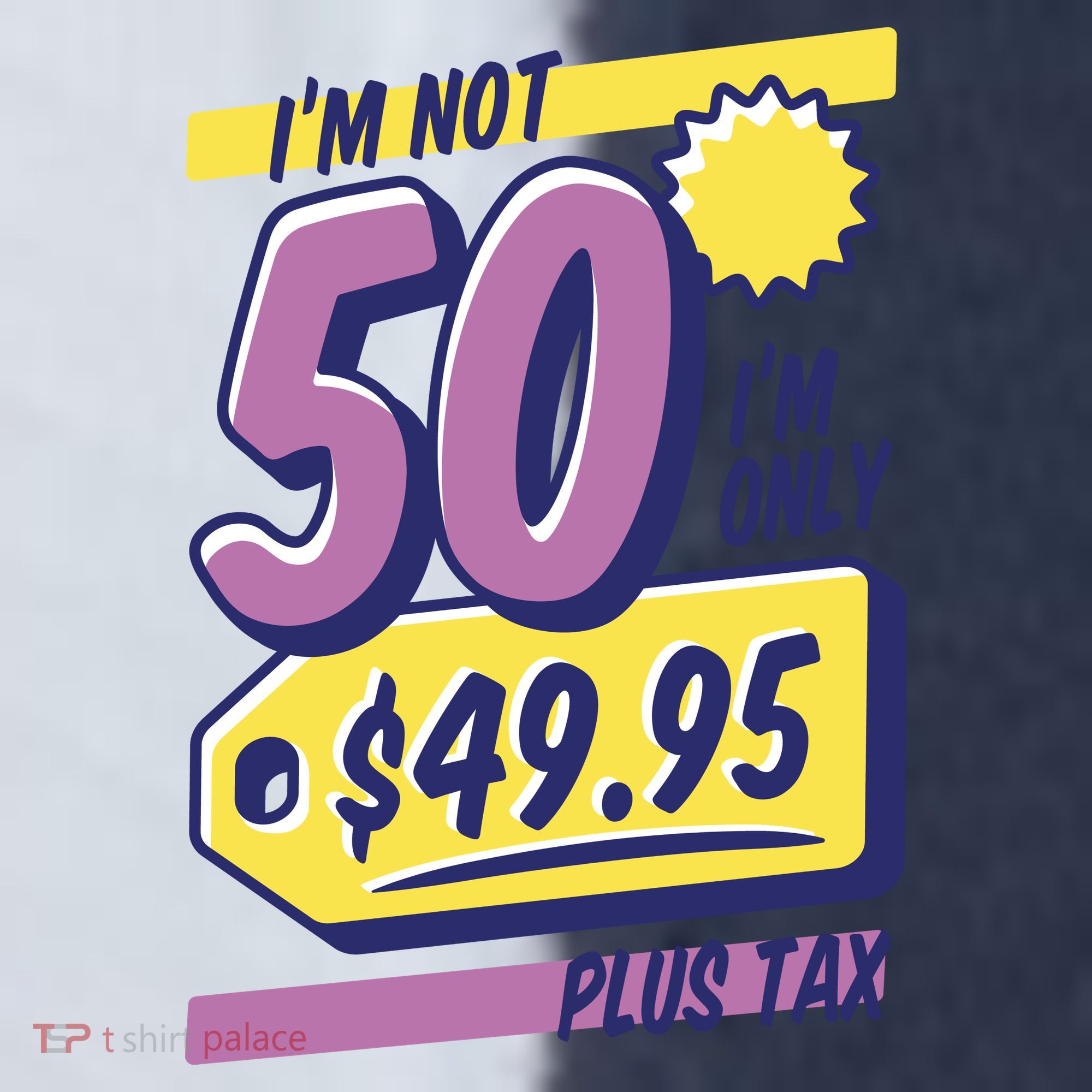 Funny 50th Birthday Plus Tax Sport-Tek Competitor United Soccer Jersey