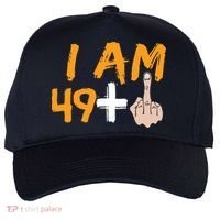 Funny 50th Birthday Gift I Am 49 Plus Middle Finger Five-Panel Snapback Cap thumb 0