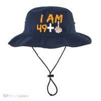 Funny 50th Birthday Gift I Am 49 Plus Middle Finger Bucket Hat thumb 0